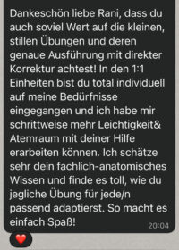 Kundenfeedback Rani Yoga